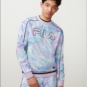 NWT Fila Ridge Crew pastel oil slick colors M